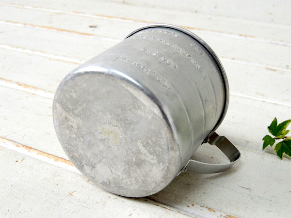 【2Cupサイズ】アルミ製 ヴィンテージ メジャーリングカップ 計量カップ アルミコップ USA