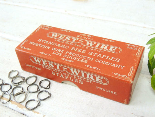【WEST WIRE】ペーパークリップ入り・ヴィンテージ・紙箱/パッケージ/LOS ANGELES