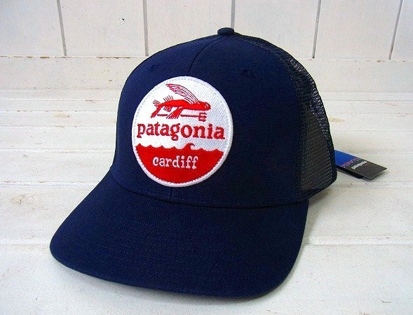 【Patagonia】パタゴニア・カーディフ限定・キャップ&ステッカーetc1枚/ネイビー