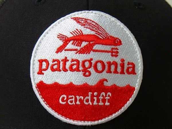 【Patagonia】パタゴニア・カーディフ限定・キャップ&ステッカーetc1枚/ブラック