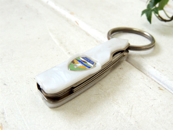 US カリフォルニア ビンテージ・デッドストック・キーホルダー・ポケットナイフ・栓抜き・キャンプ道具