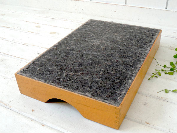 ノスタルジックな木製 ヴィンテージ・書類ラック デスクトレイ 書類トレイ USA