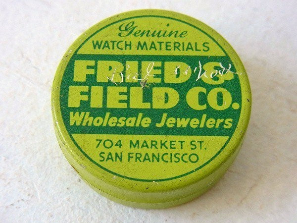 FRIED&FIELD CO 時計部品 ヴィンテージ ティン缶 部品缶 ブリキ缶 USA