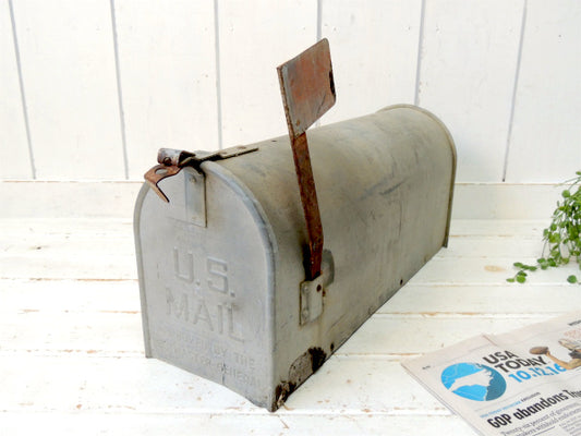 US MAIL アメリカンスタイル・スチール製・ヴィンテージ・メールボックス・ポスト・郵便受け