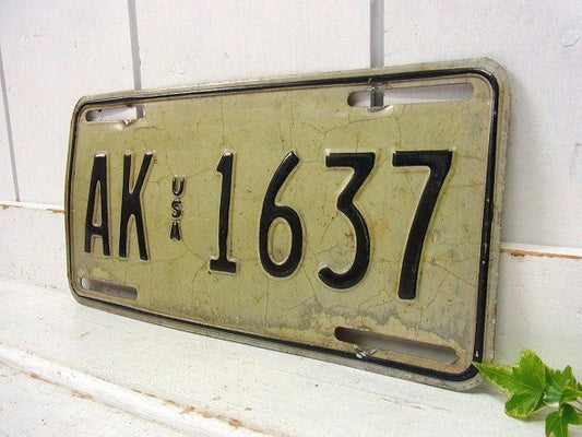 アラスカ州・ヴィンテージ・ナンバープレート/カーライセンスプレート USA