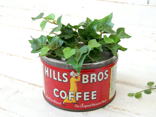 HILLS BROS 1878s ヒルスコーヒー ブリキ製 ヴィンテージ コーヒー缶 ティン USA