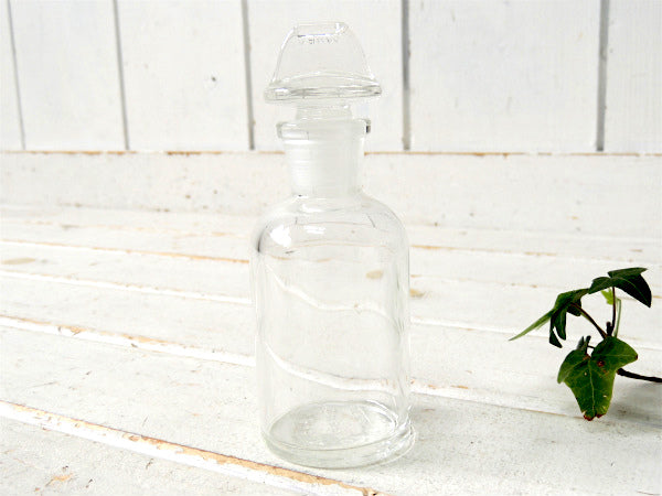 PYREX パイレックス ② アンティーク ガラス瓶 ガラスボトル USA 透明 硝子 エンボス