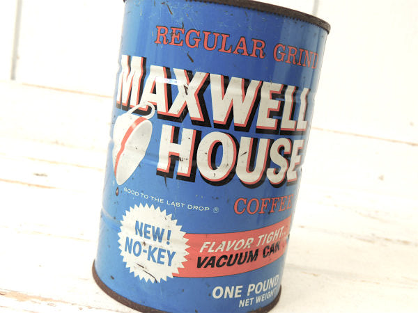 MAXWELL HOUSE COFFEE カリフォルニア・ヴィンテージ・コーヒー缶・ティン缶