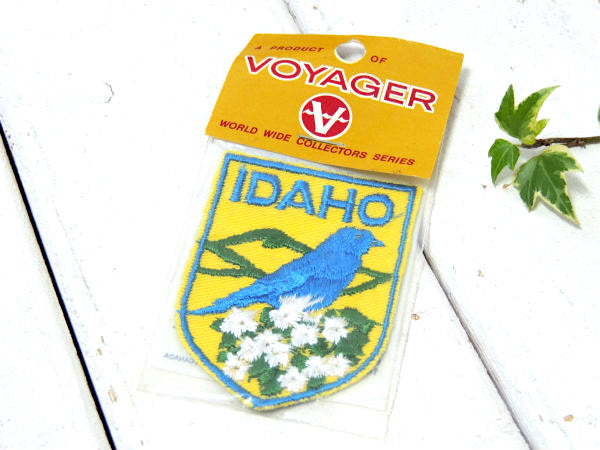 IDAHO・アイダホ州・青い鳥 ヴィンテージ・ワッペン・刺繍ワッペン・トラベルシリーズ