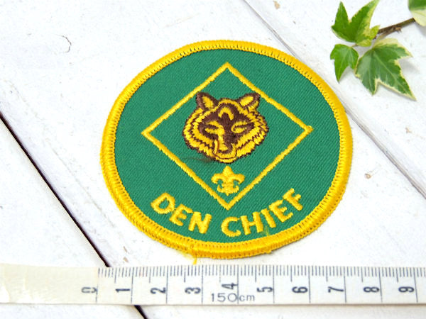 USA・ボーイスカウト・DEN CHIEF・ヴィンテージ・ワッペン・刺繍ワッペン・キャラクターロゴ
