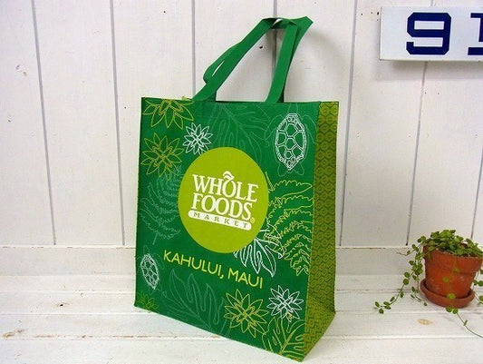 【WHOLE FOODS】ホールフーズ・ハワイ州・マウイ島・エコバッグ/グロッサリーバッグ