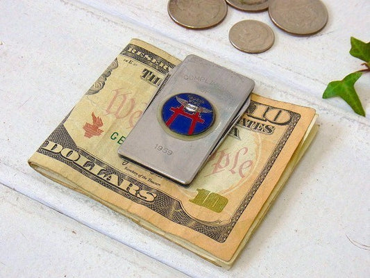 【KADENA WING/1959's】ナイフ&ヤスリ付き・ヴィンテージ・マネークリップ/USA