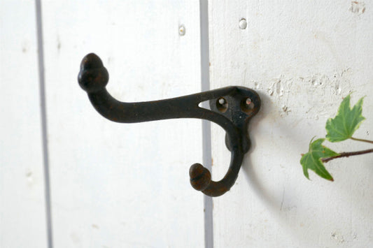 USA アンティーク・ウォールフック アイアン 鉄 壁掛け フック シャビー 建材