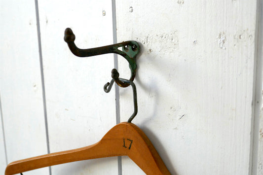 USA アンティーク ウォールフック アイアン 鉄 ペイント 壁掛け フック シャビー 建材