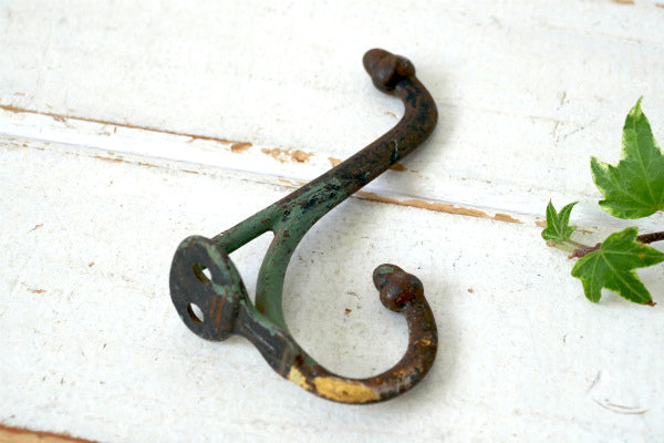 USA アンティーク ウォールフック アイアン 鉄 ペイント 壁掛け フック シャビー 建材