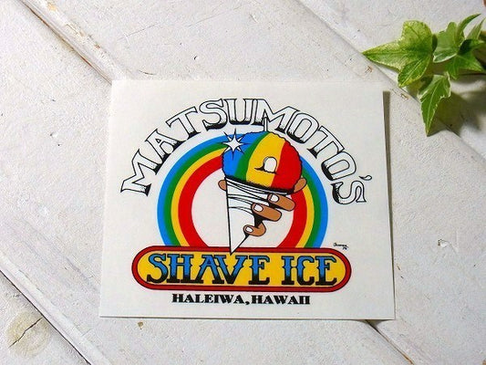 【MATSUMOTO'S/マツモトシェイブアイス】ハワイ/ハレイワ限定・ステッカー