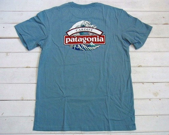 【Patagonia】パタゴニア・カーディフ限定・北斎WAVE・Tシャツ&ステッカーetc1枚付き