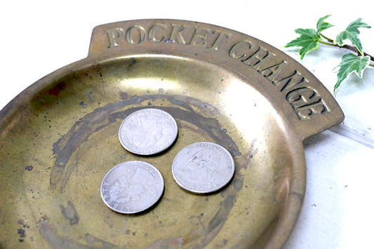 POCKET CHANGE ヴィンテージ・ポケットチェンジ・トレイ・マネートレイ USA 真鍮製