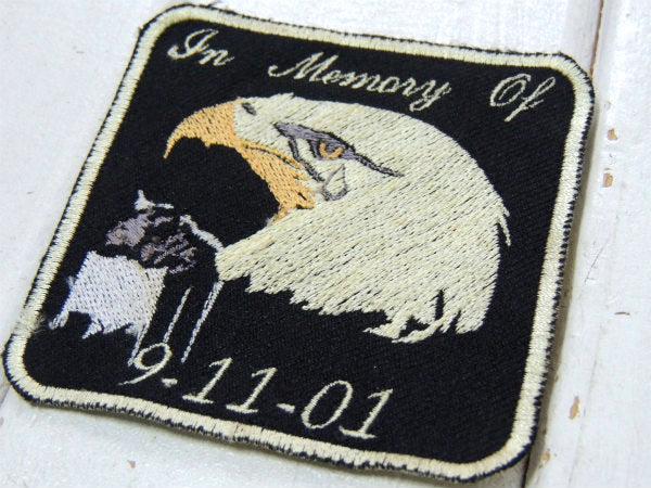 9-11-01 アメリカ合衆国・メモリアル・イーグル・記念・刺繍・ワッペン・世界平和