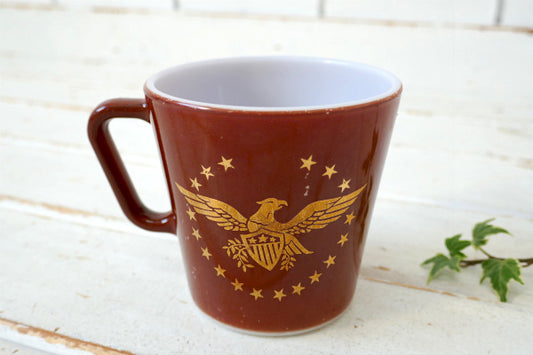 PYREX オールドパイレックス ゴールド イーグル 60s ヴィンテージ マグカップ ミルクガラス