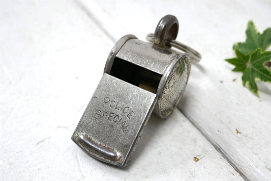 POLICE SPECIAL ポリス ドイツ製 OLD ヴィンテージ メタル製 ホイッスル 笛 アウトドア キャンプ USA
