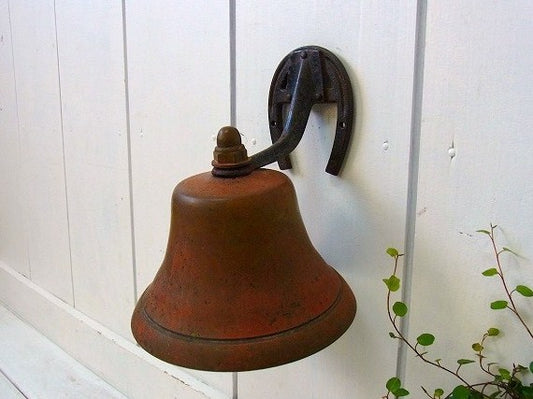 真鍮製 馬の蹄鉄形・アンティーク・ドアベル/呼び鈴・鐘 USA