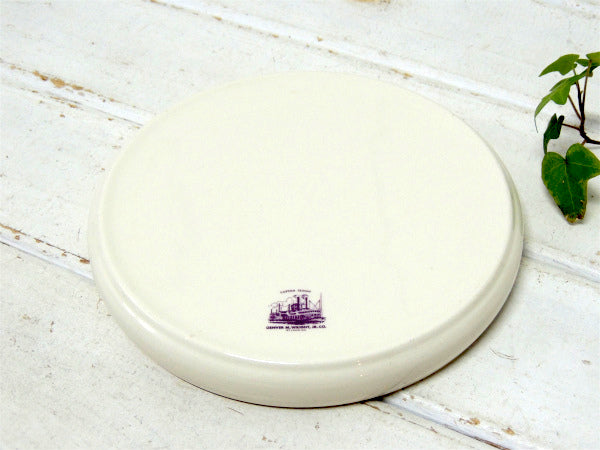 【ハワイ・ホノルル】エルクスロッジ・第616号・アドバタイジング・ビンテージ・灰皿・陶器製・星条旗