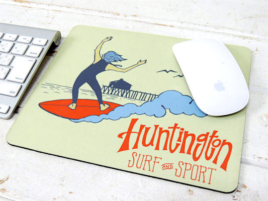 ハンティントン・カリフォルニア限定 オリジナル・マウスパッド・HSSサーフ&スポーツ・サーフショップ