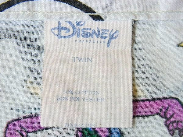 【ミッキー&フレンズ】ディズニー・自転車/サイクリング柄・フラットシーツ(1/2) USA