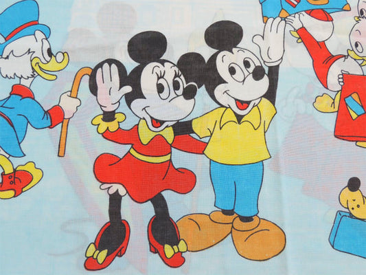 【ミッキー&ミニー】ディズニー・OLDミッキー・ヴィンテージ・ピロケース/枕カバー USA