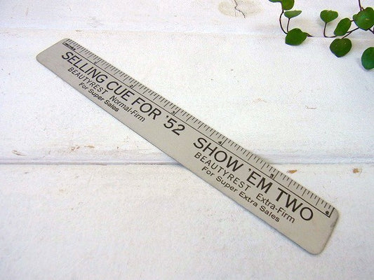 1952年・カレンダー付き アドバタイジング ・ヴィンテージ・ルーラー・物さし USA