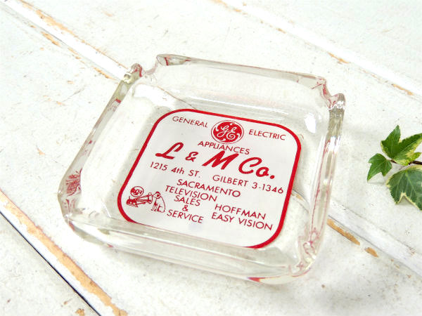 1950's GE ゼネラル エレクトリック ニッパー犬 VICTOR 灰皿 ビクター犬 USA