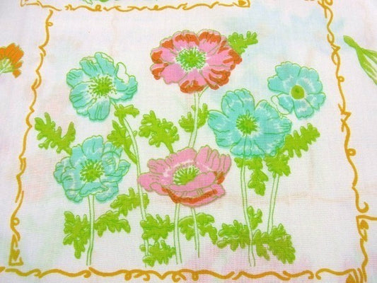 花柄・ヴィンテージ・ピロケース/枕カバー USA