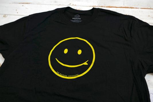 ROB MACHADO ロブマチャド サーフィン スマイル Tシャツ ブラック×イエロー USA