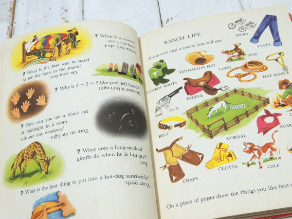 【THE BUSY BOOK】レトロ可愛い・50'sヴィンテージ・絵本/ピクチャーブック/学習絵本