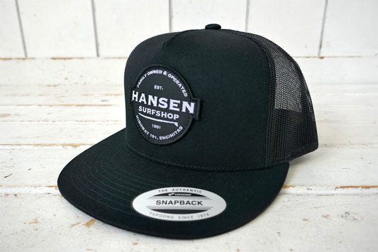 HANSEN サーフショップ カリフォルニア サーフィン キャップ トラッカーハット ブラック US