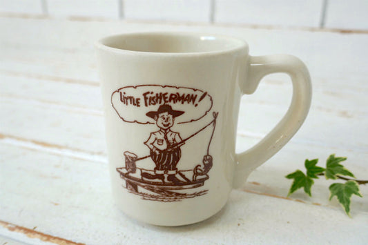 Little Fisherman! フィッシャーマン 陶器製 ヴィンテージ マグカップ コーヒーマグ