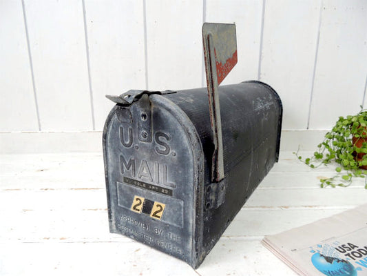 【U.S MAIL・USA】アメリカンスタイル・ブリキ・ビンテージ・メールボックス・ポスト・郵便受け