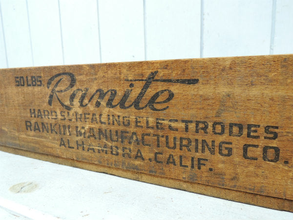 【Ranite・CALIF】アドバタイジング・40s・ビンテージ・ウッドボックス/木箱USA工業系