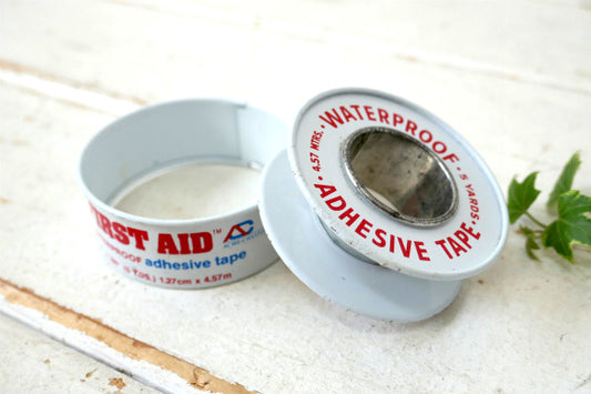FIRST AID ファーストエイド 薬局 USA ウォータープルーフ・缶・ヴィンテージ・テープ缶