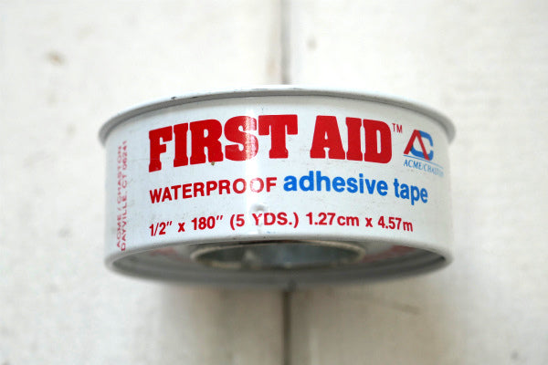 FIRST AID ファーストエイド 薬局 USA ウォータープルーフ・缶・ヴィンテージ・テープ缶