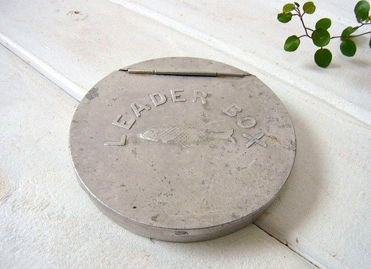 【LEADER BOX】アルミ製・ヴィンテージ・ケース/フィッシング/釣り道具 USA