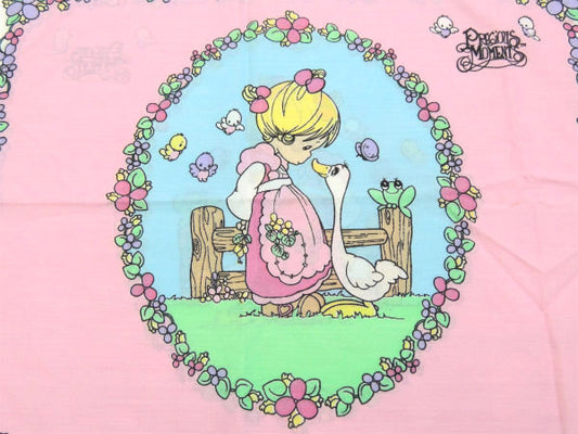 【プレシャスモーメンツ】女の子&動物柄・メルヘン・花柄・ピローケース・枕カバー USA