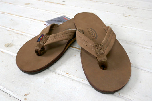 【RAINBOW SANDALS】レインボーサンダル・ダークブラウン・メンズ・M・ステッカー1枚
