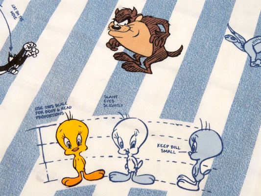 【ルーニーテューンズ】トゥイーティー&バッグスバニー&シルベスター・ユーズドシーツ(フラットタイプ)