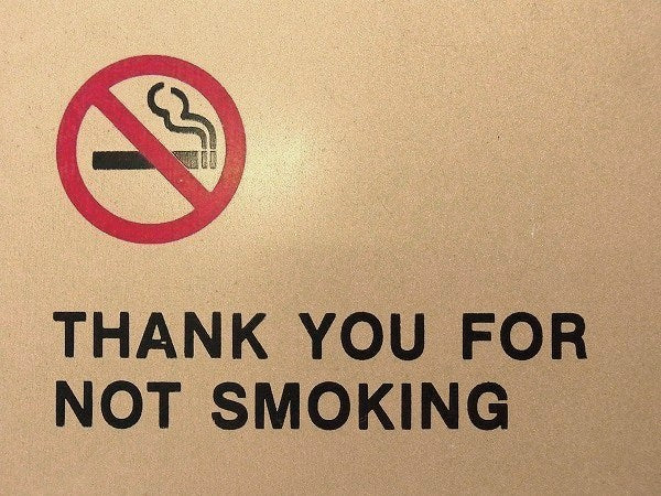【Not Smoking】禁煙・ヴィンテージ・卓上サインプレート USA