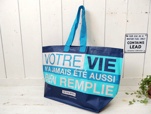 【MONOPRIX】フランス・モノプリ・スーパーマーケット・2Wayエコバッグ/グロッサリーバッグ