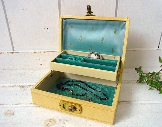小さなアンティーク・ジュエリーボックス/ジュエリーケース/宝石箱 USA