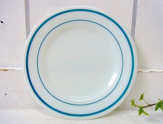 【PYREX】パイレックス・ブルーライン・ブレッドプレート/皿/食器 USA