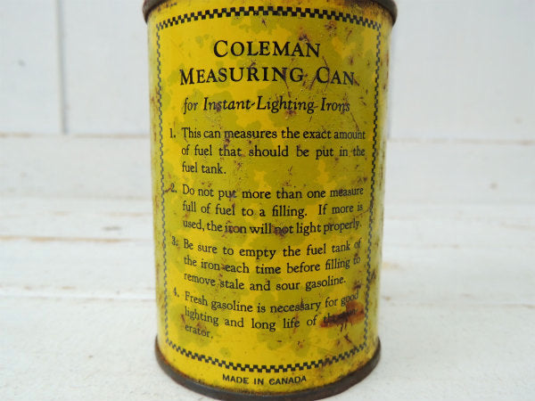 【Coleman・カナダ】1940s〜コールマン・ビンテージ・メジャーリングカン/オイル缶/ブリキ缶